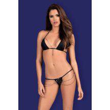 Комплекты Obsessive Redella micro set, Чёрный, L/XL Комплекты Obsessive Redella micro set, Чёрный, L/XL