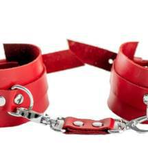 Наручники BDSM Арсенал, красные