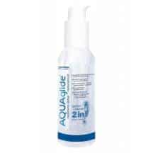 Массажный гель-лубрикант Joy Division Aquaglide 2 в 1 на водной основе, 125 мл