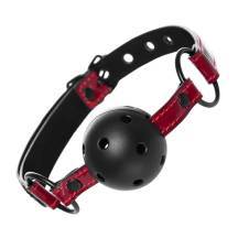 Кляп-шар Toyfa Theatre с лакированным ремешком, красный