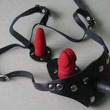 Трусики Harness Vac-U-Lock с анально-вагинальной стимуляцией - Sitabella