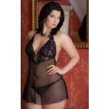 Ночная Сорочка и Стринги Soft Line Holly черные, XXXL. Нет в наличии Ночная Сорочка и Стринги Soft Line Holly черные, XXXL