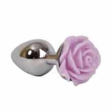 Анальная пробка с розой 4sexdream, 7.6 см, сиреневый. Нет в наличии Анальная пробка с розой 4sexdream, 7.6 см, сиреневый
