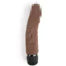 Вибратор PowerCocks Girthy 6.5" реалистичный 19 см, шоколадный