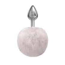 Анальная пробка Lola Games Diamond Twinkle, серебристая с белым хвостом. Нет в наличии Анальная пробка Lola Games Diamond Twinkle, серебристая с белым хвостом