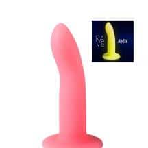 Фаллоимитатор светящийся в темноте Lola Games Rave Light Keeper 13 см, розово-желтый