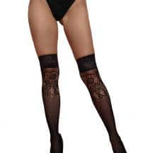 Гольфы ажурные в мелкую сетку Amor El Teo S/L, черные