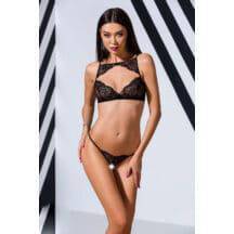 Комплекты Passion Lingerie Veronique set, Чёрный, XXL/3XL