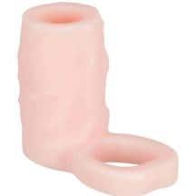 Насадка на пенис с подхватом мошонки Sleeve & Ring. Нет в наличии Насадка на пенис с подхватом мошонки Sleeve & Ring