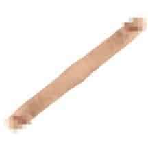 Двухсторонний фаллоимитатор Adrien Lastic Double Dong S 38.5 см, телесный
