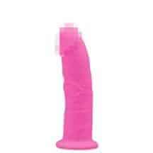 Фаллоимитатор Adrien Lastic SilexD Model 2 светящийся в темноте 15.4 см, розовый