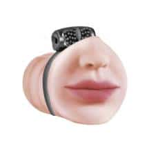 Мастурбатор-ротик с виброкольцом Lola Games Satisfaction Beloved, телесный Мастурбатор-ротик с виброкольцом Lola Games Satisfaction Beloved, телесный