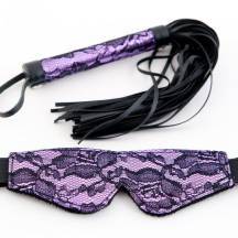 Кружевной Набор Marcus пурпурный: Маска и Флоггер. Нет в наличии Кружевной Набор Marcus пурпурный: Маска и Флоггер