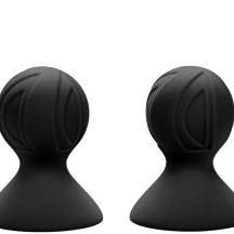 Насадки-присоски для сосков CalExotics Nipple Play Pro, черные Насадки-присоски для сосков CalExotics Nipple Play Pro, черные