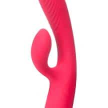 Тройной вибратор-кролик Woma Ingrid с вакуумной стимуляцией и нагревом, красный Тройной вибратор-кролик Woma Ingrid с вакуумной стимуляцией и нагревом, красный
