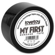 Скотч-лента для бондажа Lovetoy, 15 м, чёрный