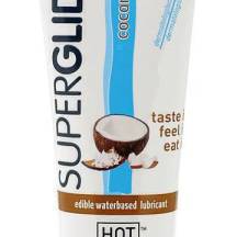 Оральный гель-лубрикант Hot Superglide Кокос на водной основе, 75 мл