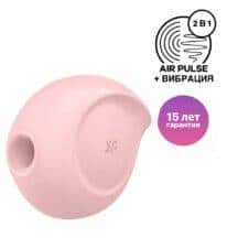 Вакуумный стимулятор клитора с вибрацией Satisfyer Sugar Rush, розовый. Нет в наличии Вакуумный стимулятор клитора с вибрацией Satisfyer Sugar Rush, розовый