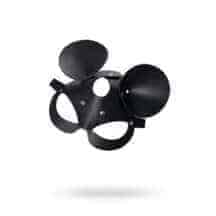 Маска с ушками мышки Pecado BDSM, натуральная кожа, черный. Нет в наличии Маска с ушками мышки Pecado BDSM, натуральная кожа, черный