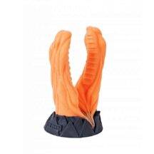 Фаллоимитатор EraSexa Анаконда для двойного проникновения, 22 см, оранжевый