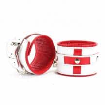 Наручники Медсестрички BDSM Арсенал, красно-белые