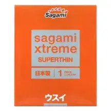 Ультратонкие латексные презервативы Sagami Xtreme Superthin, 1 шт