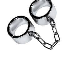 Наручники широкие, TOYFA Metal, серебристые