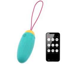 Виброяйцо с ротацией Oninder Cute, бирюзовое Виброяйцо с ротацией Oninder Cute, бирюзовое