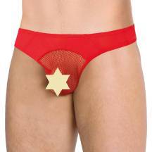 Трусы мужские со вставками из сетки  SoftLine Collection, красный, M/L