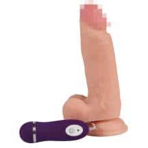 Реалистичный вибратор Real Basic Toy с пультом управления 17 см, телесный. Нет в наличии Реалистичный вибратор Real Basic Toy с пультом управления 17 см, телесный