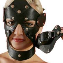 Маска-трансформер с кляпом Подиум, чёрный