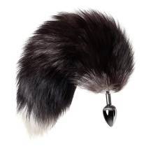 Металлическая анальная пробка Metal by Toyfa с хвостом черно-бурой лисы S, серебристый. Нет в наличии Металлическая анальная пробка Metal by Toyfa с хвостом черно-бурой лисы S, серебристый