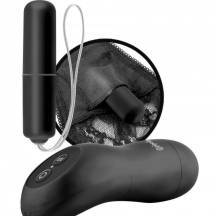 Вибропуля с пультом ДУ и трусиками Pipedream Remote Control Vibrating Panties, черный, XL-XXL Вибропуля с пультом ДУ и трусиками Pipedream Remote Control Vibrating Panties, черный, XL-XXL
