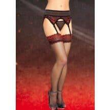 Чулки и Пояс Soft Line черные, XXL. Нет в наличии Чулки и Пояс Soft Line черные, XXL