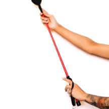 Стек Scandal из натуральной кожи в форме сердца, черный с красным