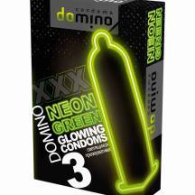 Презервативы Domino Neon №3 светящиеся, зеленые, 3 шт Презервативы Domino Neon №3 светящиеся, зеленые, 3 шт