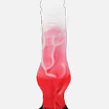 Фаллоимитатор EraSexa Оборотень Mini, 20 см, бело-красный