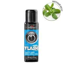 Жидкий вибратор с охлаждающим эффектом HotFlowers Flash mint extra strong, 35 мл