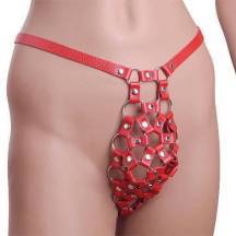 Мужской пояс верности Sitabella, кожаный, красный, OS. Нет в наличии Мужской пояс верности Sitabella, кожаный, красный, OS