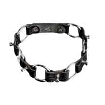 Ошейник Sitabella с шипами и кольцами, чёрный . Нет в наличии Ошейник Sitabella с шипами и кольцами, чёрный