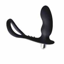 Массажер простаты Levett Megan с подхватом мошонки, черный
