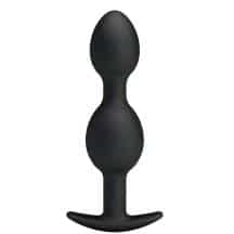 Анальная пробка Pretty Love Silicone Anal Balls, черная Анальная пробка Pretty Love Silicone Anal Balls, черная