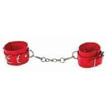 Наручники с заклепками Shots Media Ouch! Leather Cuffs, красные. Нет в наличии Наручники с заклепками Shots Media Ouch! Leather Cuffs, красные