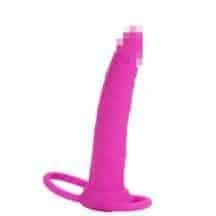 Насадка на пенис для двойного проникновения CalExotics Love Rider, розовая. Нет в наличии Насадка на пенис для двойного проникновения CalExotics Love Rider, розовая