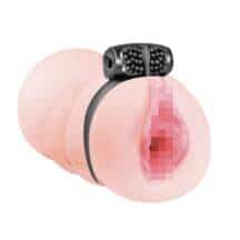 Мастурбатор-вагина с виброкольцом Lola Games Satisfaction Darling, телесный Мастурбатор-вагина с виброкольцом Lola Games Satisfaction Darling, телесный