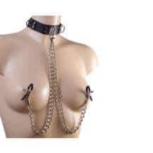 Ошейник Sitabella с зажимами, черный. Нет в наличии Ошейник Sitabella с зажимами, черный