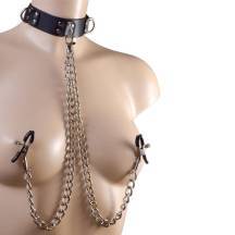 Ошейник Sitabella с зажимами, черный. Нет в наличии Ошейник Sitabella с зажимами, черный