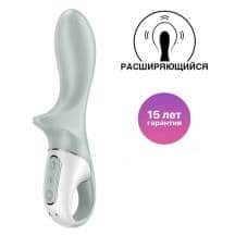 Анальный вибратор с расширением Satisfyer Air Pump Booty 3, серо-зеленый. Нет в наличии Анальный вибратор с расширением Satisfyer Air Pump Booty 3, серо-зеленый