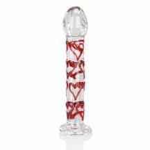 Стеклянный фаллоимитатор с сердцами Erotic Fantasy Hearts Dream, прозрачный. Нет в наличии Стеклянный фаллоимитатор с сердцами Erotic Fantasy Hearts Dream, прозрачный