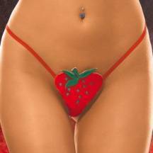 Стринги Soft Line Клубничка, красные S/L